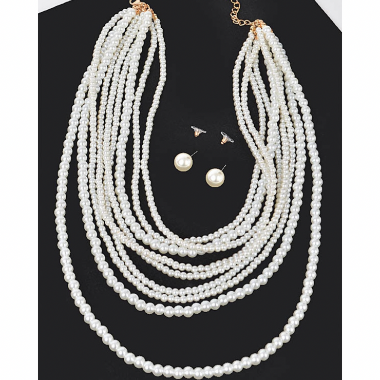 Success Strands Pearl Necklace Set